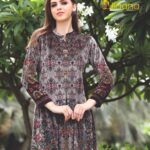 FLARED PRINTED LONG DRESSES LD-4003