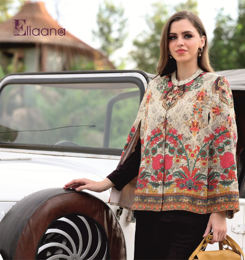 Multicolor Fine Wool Kalamkari Cape