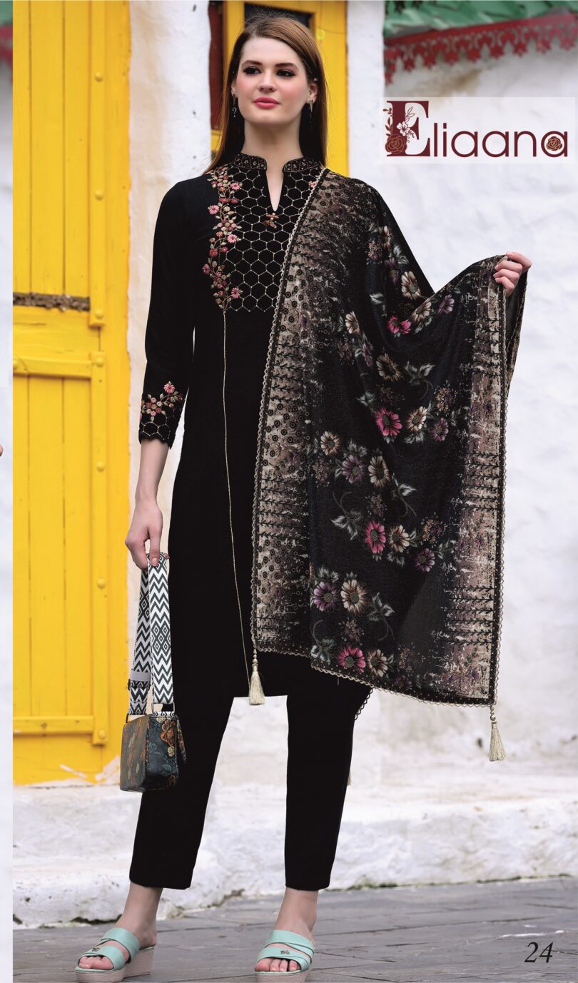 INFINITE GRACE DUPATTA WITH EMBODIERY KURTA SET RS-7003